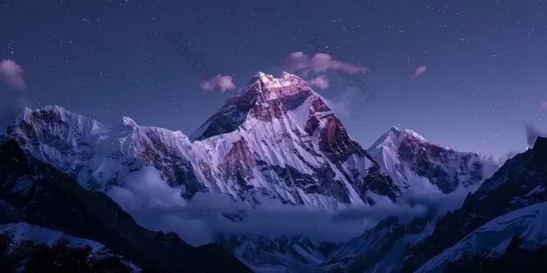 Dải Ngân Hà trên đỉnh Everest lúc đêm ở Everest Base Camp